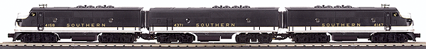 EMD F3 A-B-A Set - 3-Rail Scale w/Proto-Sound 3.0 - RailKing(R) -- Southern Railway