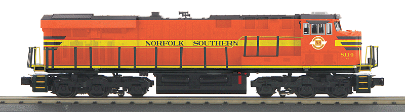 GE ES44AC w/Proto-Sound 3.0 - 3-Rail - RailKing(R) Imperial -- Norfolk Southern #8114 (Norfolk Southern Heritage, red, yellow, black)