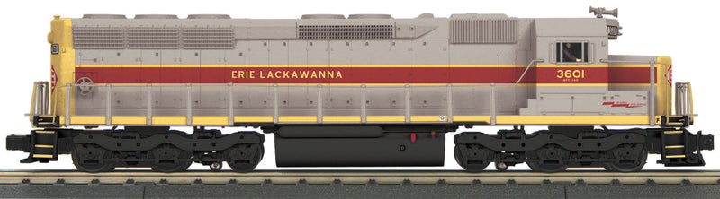 EMD SD45 - 3-Rail w/Proto-Sound 3.0 - RailKing(R) Scale -- Erie Lackawanna #3601 (gray, maroon, yellow)
