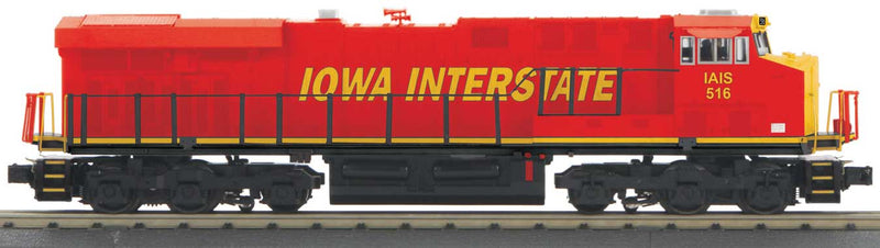 GE ES44AC - 3-Rail w/Proto-Sound 3.0 - RailKing(R) Imperial(TM) -- Iowa Interstate #516 (Rock Island Heritage, red, yellow, Large Lettering)