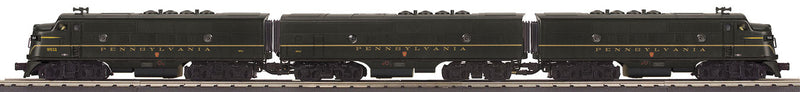 EMD F3 A-B-A Set - 3-Rail with Proto-Sound 3.0 - RailKing -- Pennsylvania Railroad 9510