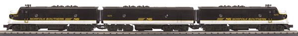 RailKing(R) Scale EMD F3 A-B-A Set (1 Powered A & 1 Each Unpowered A & B) -- Norfolk Southern (2008 Scheme)(Powered A w/Proto-Sound 2.0, Smoke & DCS(TM)