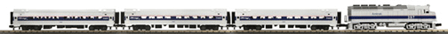 Diesel Passenger RTR Trainset w/Operating Horn & Bell -- RailKing RealTrax 31 x 51" Z-500 Power Pack Amtrak Amfleet F40 w/3 Pass Car