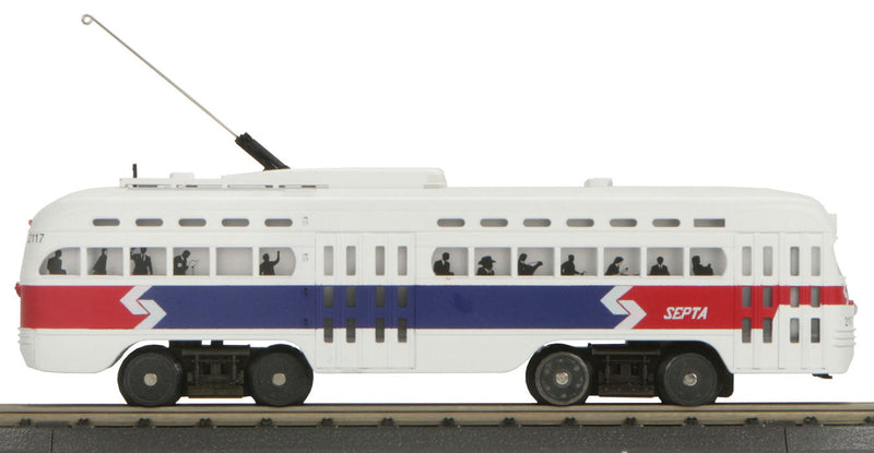 RailKing(R) Electric PCC Streetcar w/Proto-Sound 2.0 - 3-Rail -- SEPTA (Philadelphia)