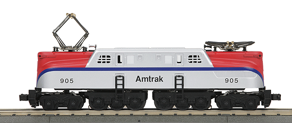 GG1 Electric w/Proto-Sound 3.0 - 3-Rail - RailKing(R) -- Amtrak #905 (silver, red, blue)