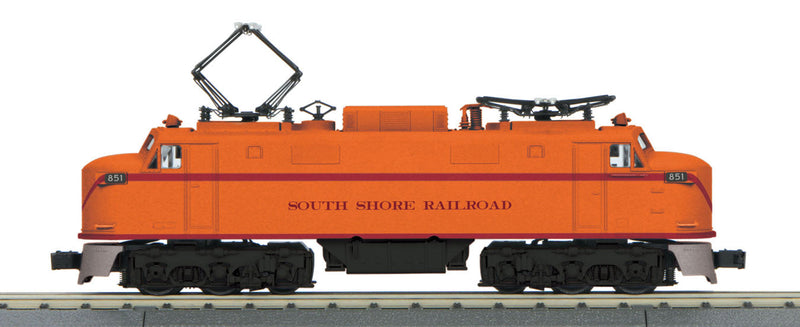 GE EP5 Electric - 3-Rail w/Proto-Sound 3.0 - RailKing(R) -- Chicago, South Shore & South Bend #851 (orange, maroon)