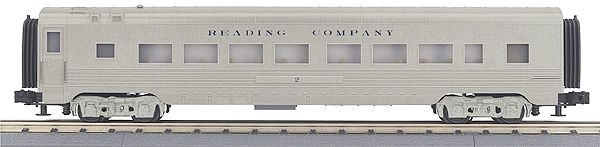 RailKing 60' Streamlined Coach (ABS Plastic) -- Reading