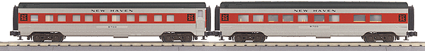 RailKing 2-Car 60' Streamlined ABS Sleeper/Diner Set -- New Haven
