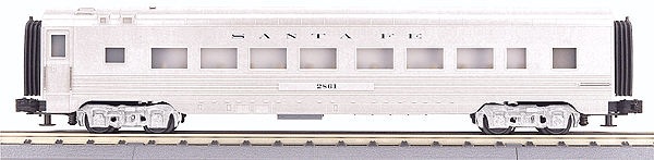 RailKing 60' Streamlined Coach Car -- Santa Fe