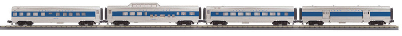 4-Car 60' Streamlined Passenger 4-Car Set - 3-Rail - Ready to Run -- Long Island 7715