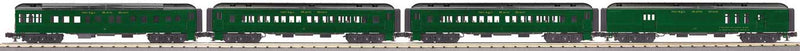 4-Car 60' Madison Passenger Set - 3-Rail - Ready To Run -- Nickel Plate Road