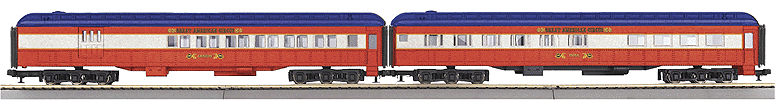 RailKing 60' Madison Combo/Diner Set -- Circus