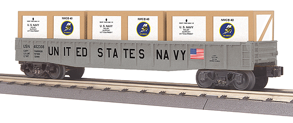 RailKing Gondola w/Crates -- US Navy