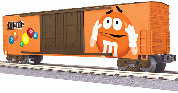 RailKing 50' Double Plug Door Boxcar -- M&M's