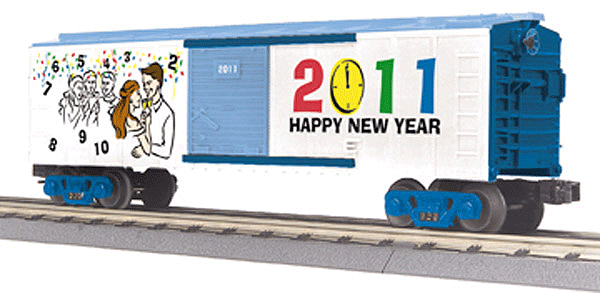 RailKing Boxcar -- Happy New Year