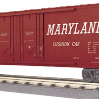 50' Double Plug-Door Boxcar - 3-Rail - Ready to Run - RailKing(R) -- Western Maryland #475140 (Boxcar Red, Speed Lettering)