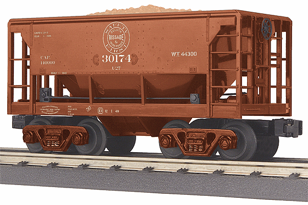 Ore Car - 3-Rail - Ready to Run - RailKing(R) -- Duluth, Missabe & Iron Range #30174 (Boxcar Red)