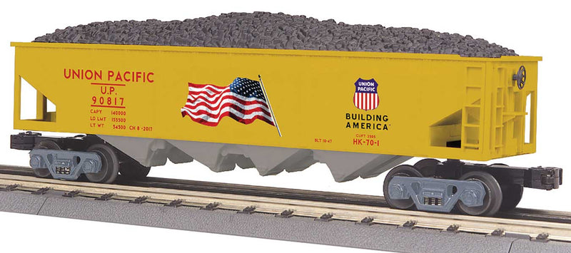 4-Bay Hopper - 3-Rail Ready to Run - RailKing -- Union Pacific