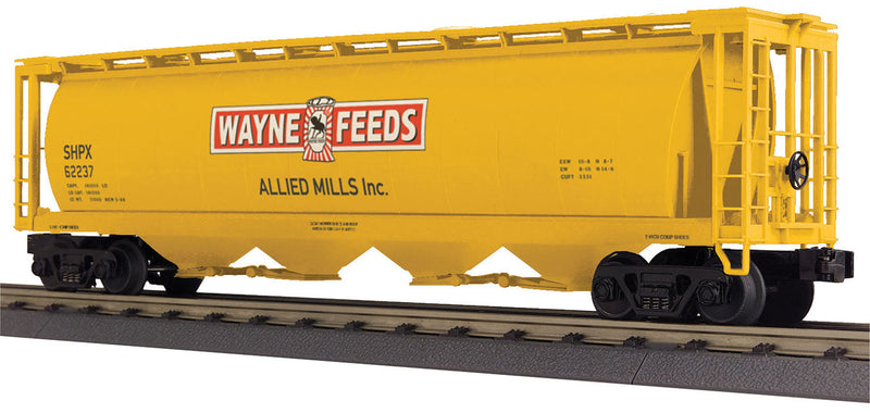 Canadian Cylindrical Covered Hopper - 3-Rail - Ready To Run -- Allied Mills-1