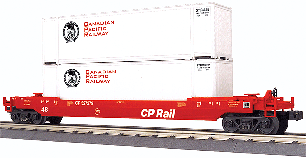 RailKing Husky Stack Car -- Canadian Pacific