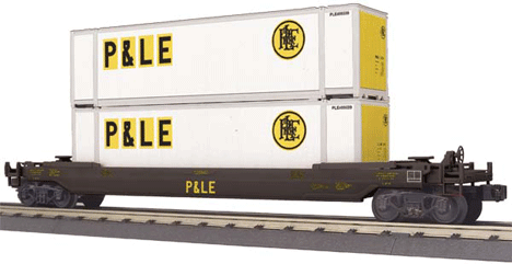 RailKing Husky Stack Car -- Pittsburgh & Lake Erie