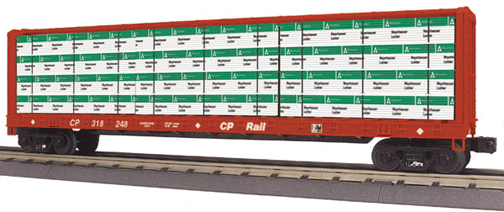 RailKing(R) Centerbeam Flatcar - 3-Rail - Ready to Run -- Canadian Pacific
