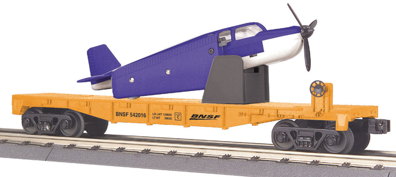 Flat w/Airplane BNSF