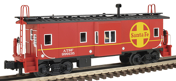 RailKing Bay Window Caboose -- Santa Fe