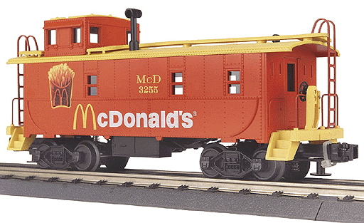 RailKing Bay Window Caboose -- McDonalds