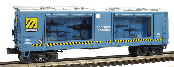 RailKing Operating Aquarium Car -- Sharks
