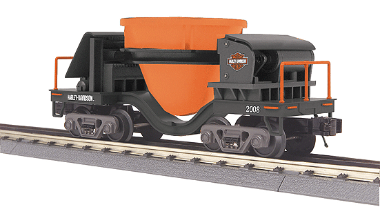 RailKing Slag Car -- Harley-Davidson