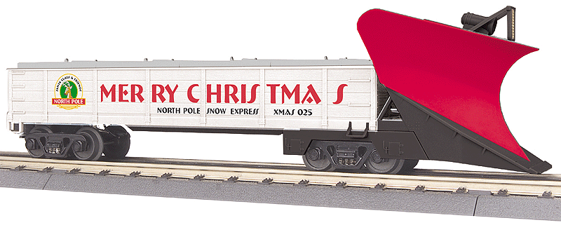 Heavy Duty Snowplow - 3-Rail - Ready to Run - RailKing(R) -- Christmas