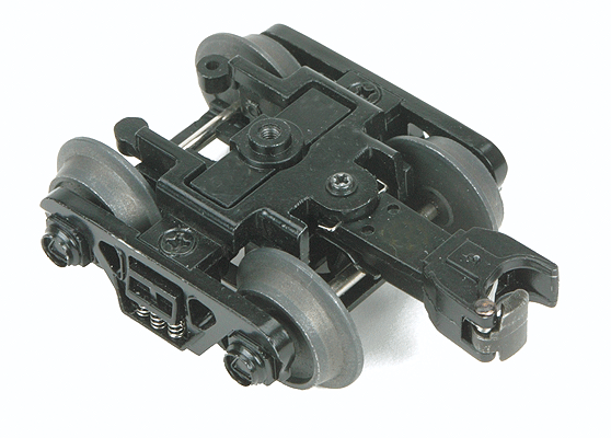 3-Rail Freight Car Two Truck Pack -- Roller Bearing
