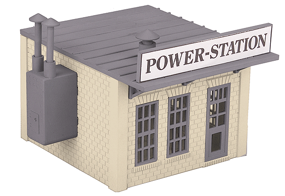 RailKing Power Station -- Cream & Dark Gray