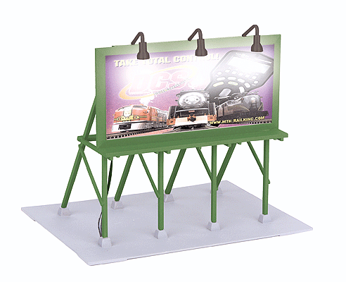 RailKing Buildings -- Lighted Billboard DCS