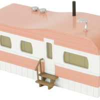 Stainless Mobile Home -- Salmon & White