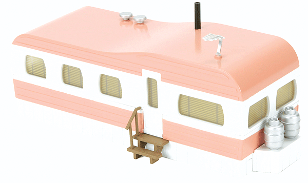 Stainless Mobile Home -- Salmon & White-1