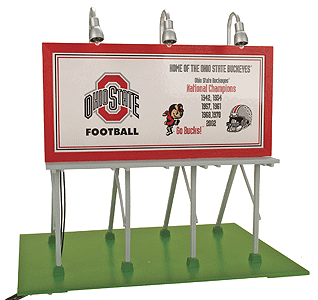 RailKing Lighted Billboard -- Ohio State