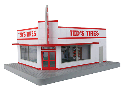 Single Story Corner Store -- Ted's Tires