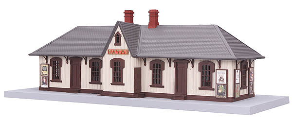Railtown Country Passenger Station - RailKing -- Assembled 18-5/8 x 7-3/8 x 6-5/8"  47.9 x 18.7 x 16.8cm-1