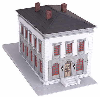 Police Station -- Assembled - Gray, Black-1