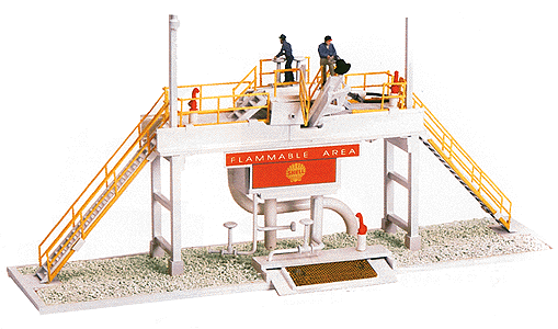 RailKing Buildings -- Operating Storage Tank Station Shell