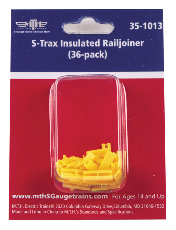 Insulated Rail Joiners - S-Trax -- pkg(36)