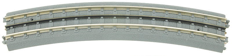 Real Trax Snap Together Track w/Nickel Silver Rails -- O-54 Curved Section-1