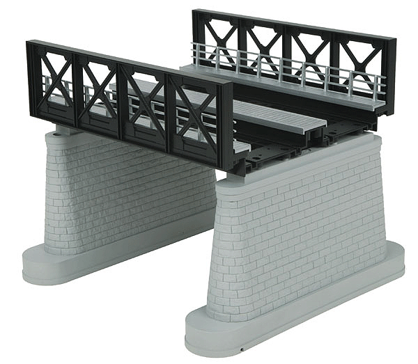 RealTrax 2-Track Bridge Girder -- Black