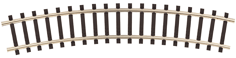 Code 148 22" Radius Curved Track Section - 2-Rail - ScaleTrax-1