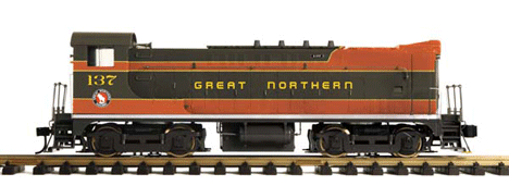 RailKing One Gauge Diesel VO 1000 Switcher, Powered w/Proto-Sound 2.0 -- Great Northern