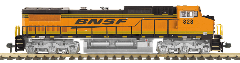 GE Dash 8-40CW w/Proto-Sound 3.0, DCC/DCS & Smoke - RailKing One Gauge -- BNSF Railway (H3, orange, black, Wedge Logo)