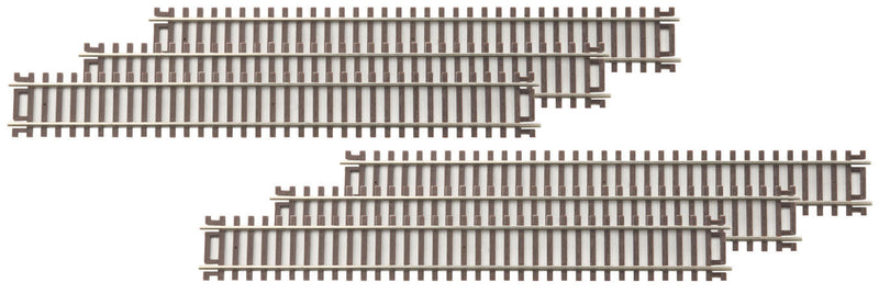 ScaleTrax Code 83 Track -- 9" Straight pkg(6)