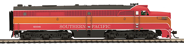 Diesel Alco PA - Proto-Sound 3.0 & DCC Equipped -- Southern Pacific #6006 (Daylight, orange, red, black)